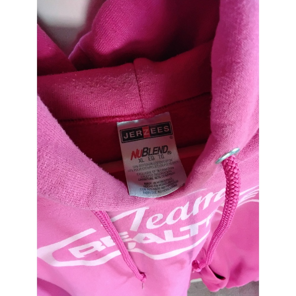 Jerzees NuBlend Team Realtree Pink Hoodie Sweatshirt Womens XL Graphic Hooded - Picture 2 of 4